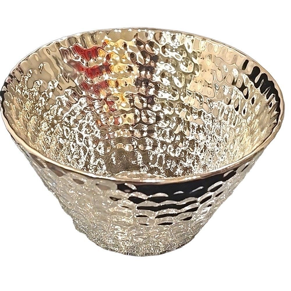 At Home Hammered Decorative Bowl
